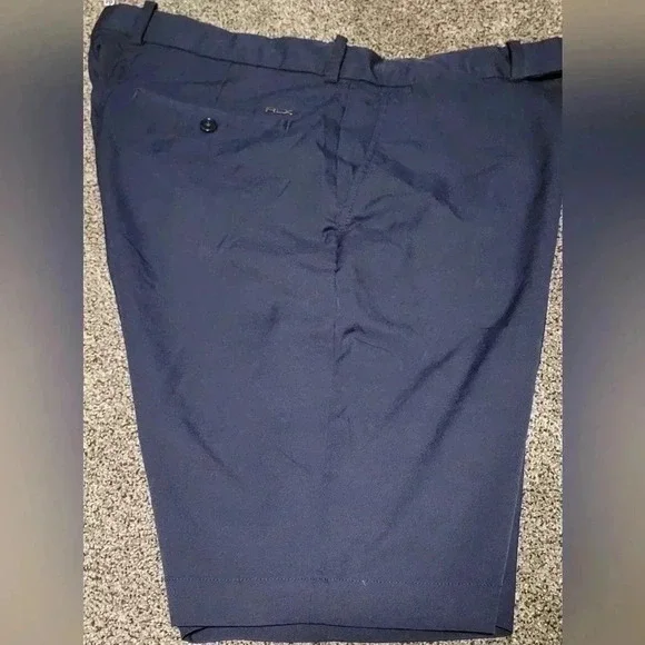 RLX Polo Ralph Lauren Golf Shorts Classic Navy Blue Stretch Wicking MENS 36 - Picture 1 of 10